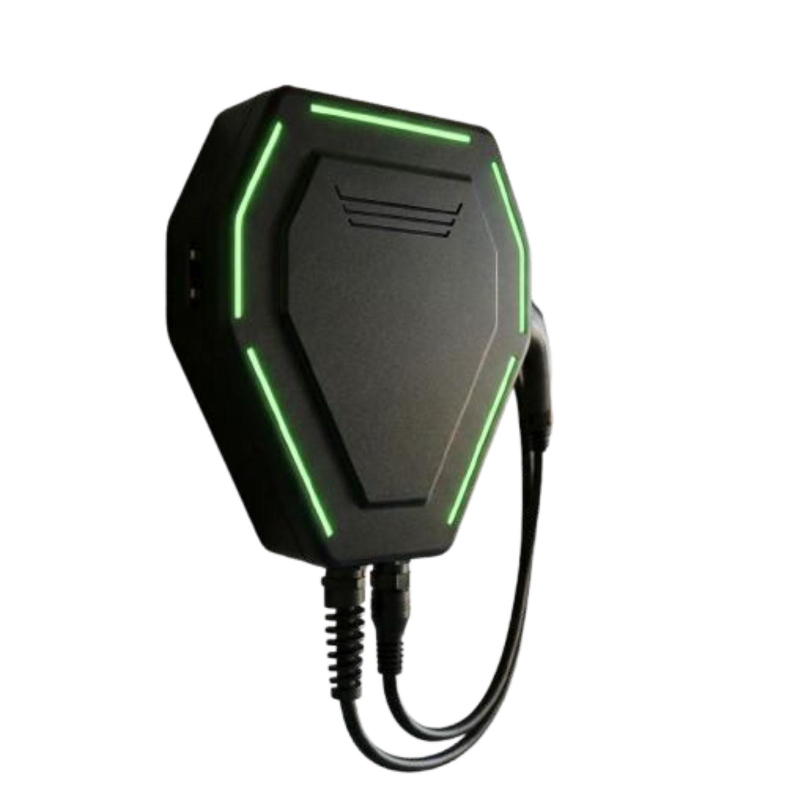 Front view render of the charger