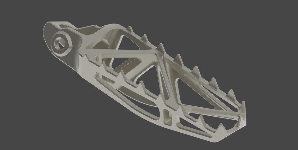 Footpeg Assembly render 1