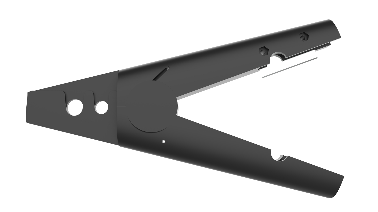 Final side render of the grafting tool