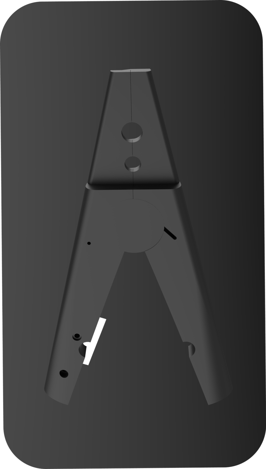 Vertical render of the grafting tool