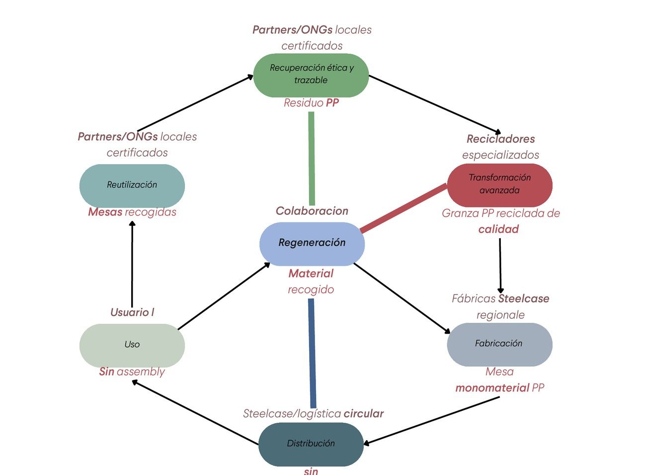Circular lifecycle diagram